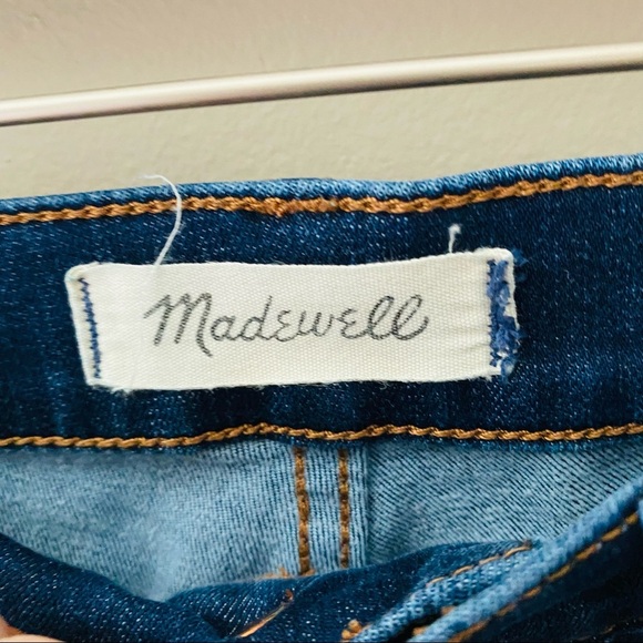 Madewell 10" High-Rise Skinny Denim Jeans Dark Blue Sz 26 - Picture 6 of 10